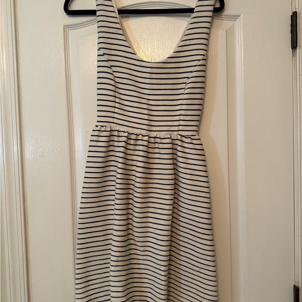 LC Lauren Conrad Casual Striped Sleeveless Dress - Small